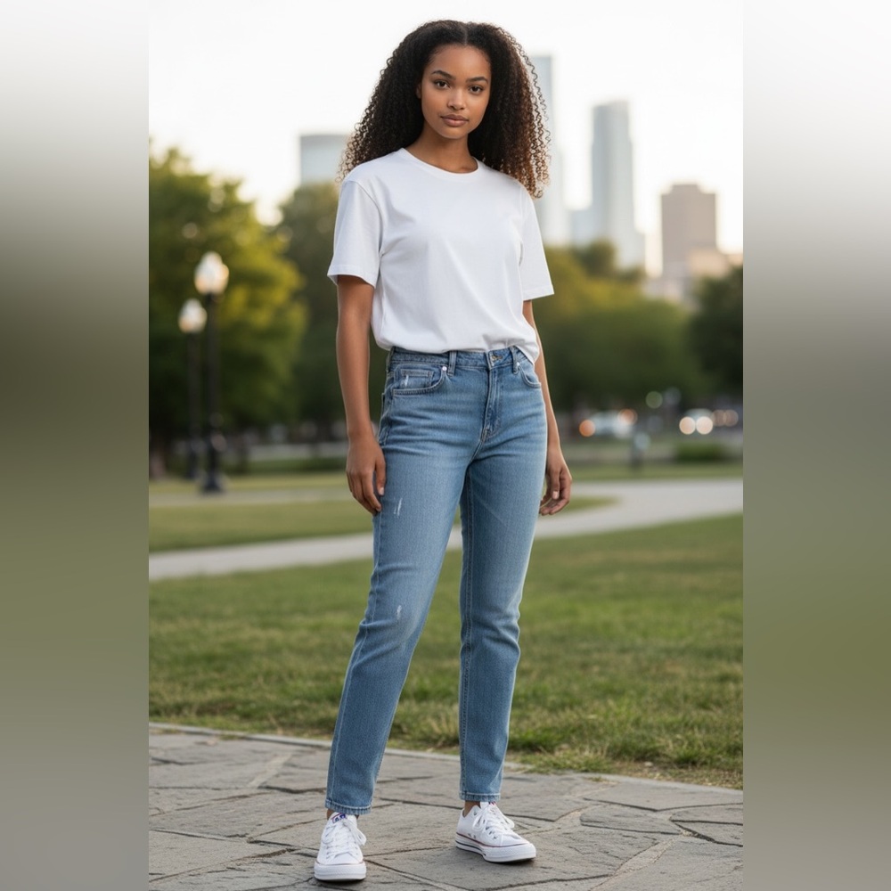 Miami Refuge Denim Skinny High Rise Jeans - Picture 6 of 8